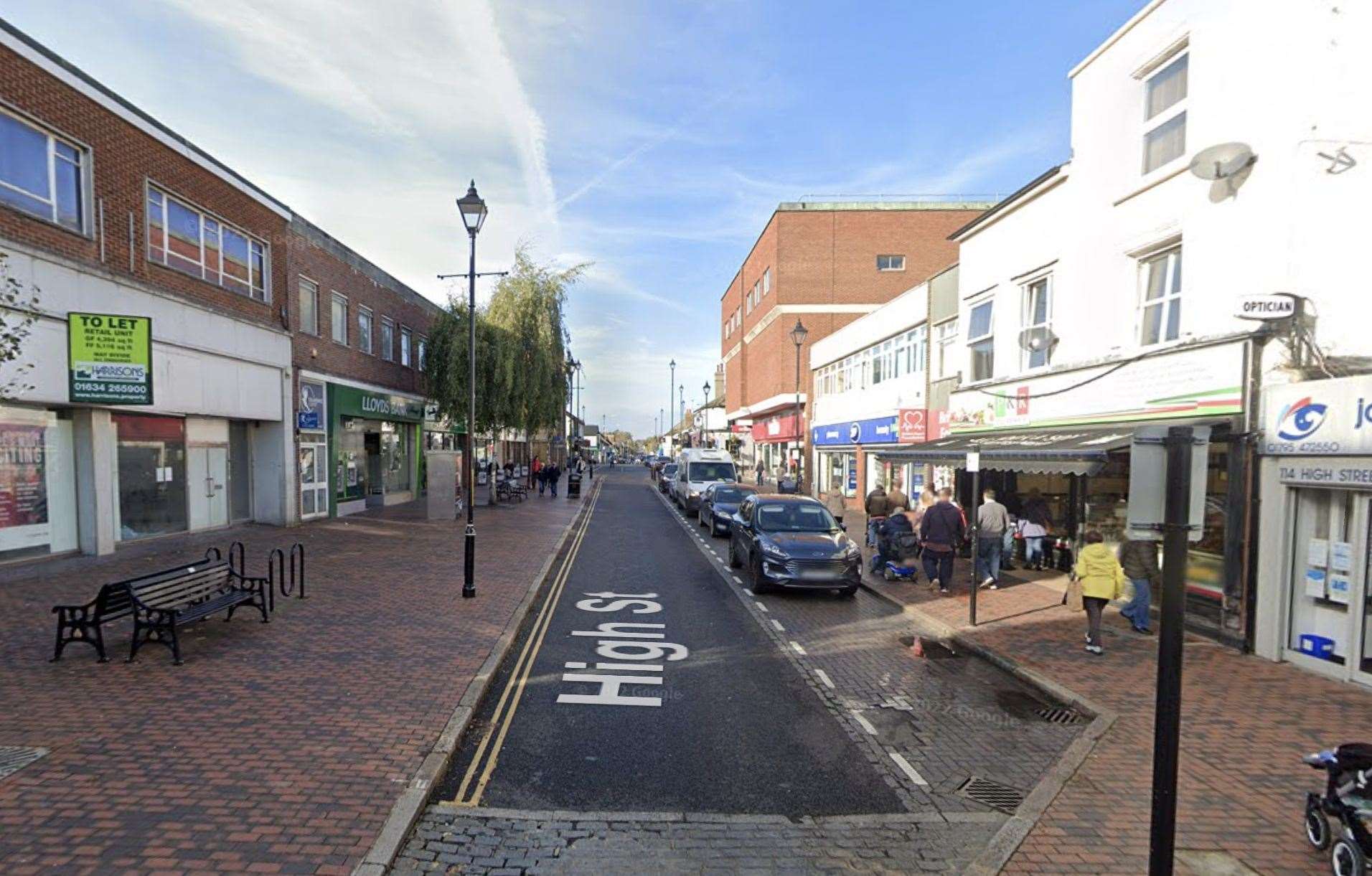 The incident happened in Sittingbourne High Street, near the junction with Station Road. Picture: Google Maps