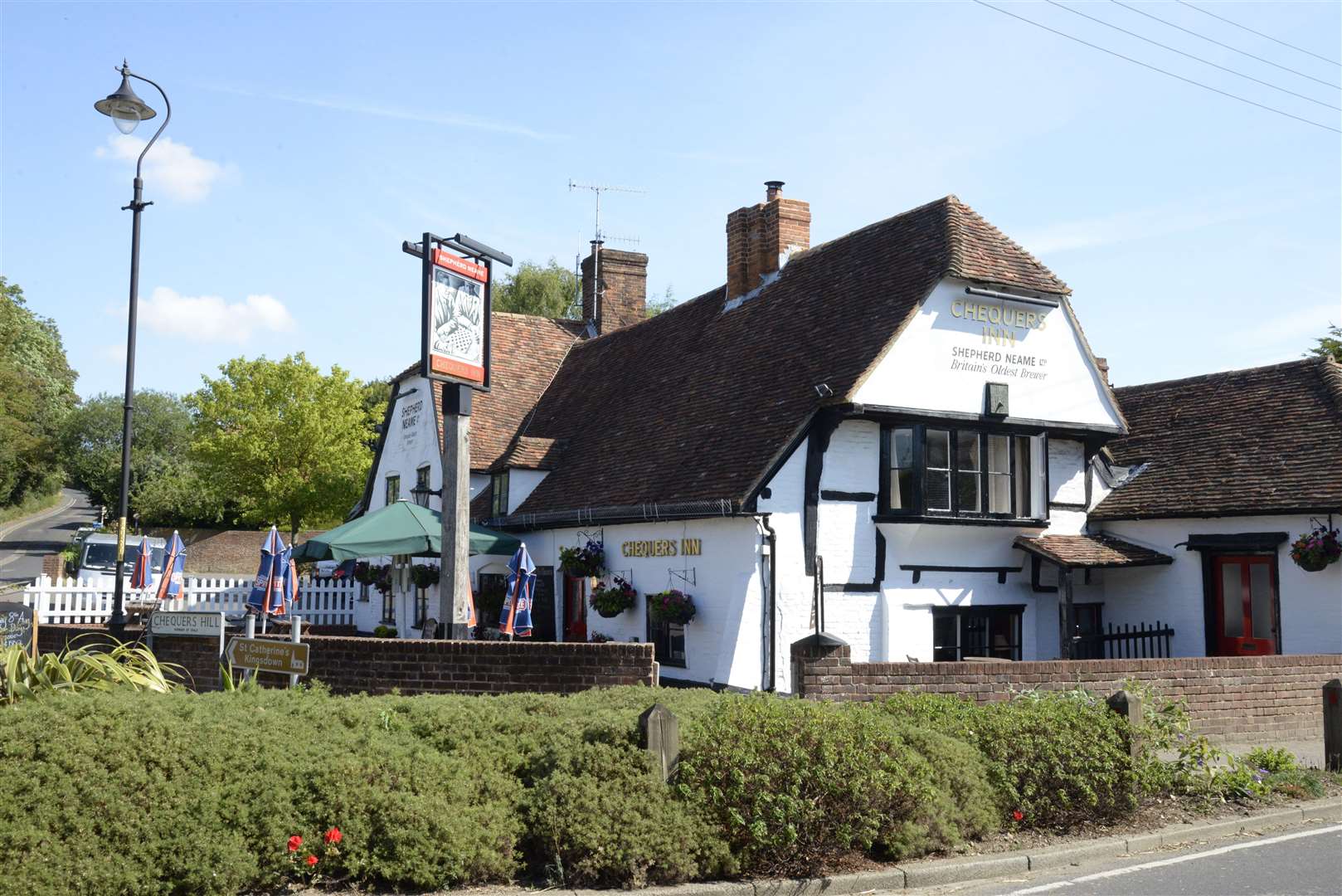 The Chequers Inn, Doddington, near Faversham, pictured in 2015