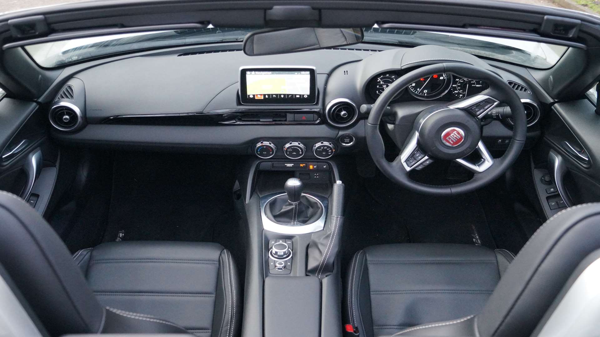 The interior may look familiar to anyone who's driven a Mazda MX-5
