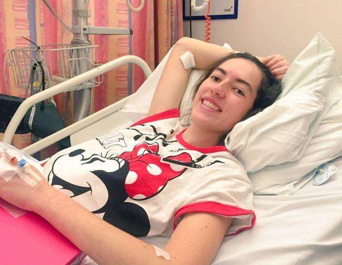 Jordan Dawes, 18, was diagnosed with cancer after she suffered a stroke last wednesday. (5706087)