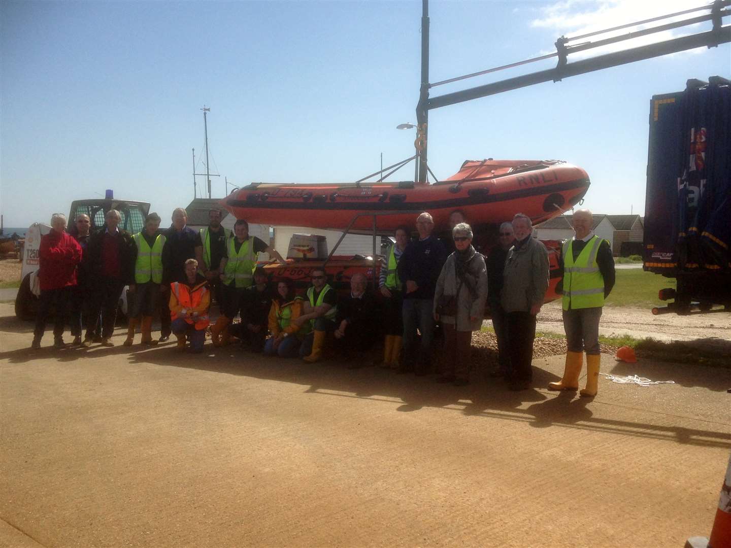 Walmer Lifeboat crew are proud to receive the new lifeboat Duggie Rodbard II which was donated from Mr Rodbard's wife, Val