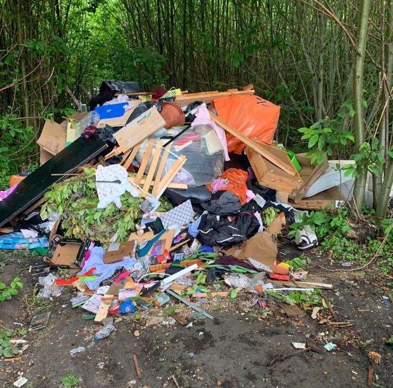 One of the worst fly-tipping seen by Jack Orwell in his three years at the MBC waste crime team