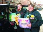 Christmas present handed over to the Salvation Army