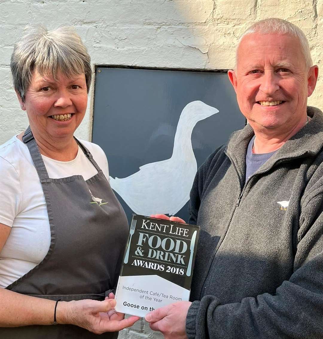 Alistair Bassett and his wife Lisa Dixon-Bassett run the Goose on the Green cafe at Walmer, near Deal