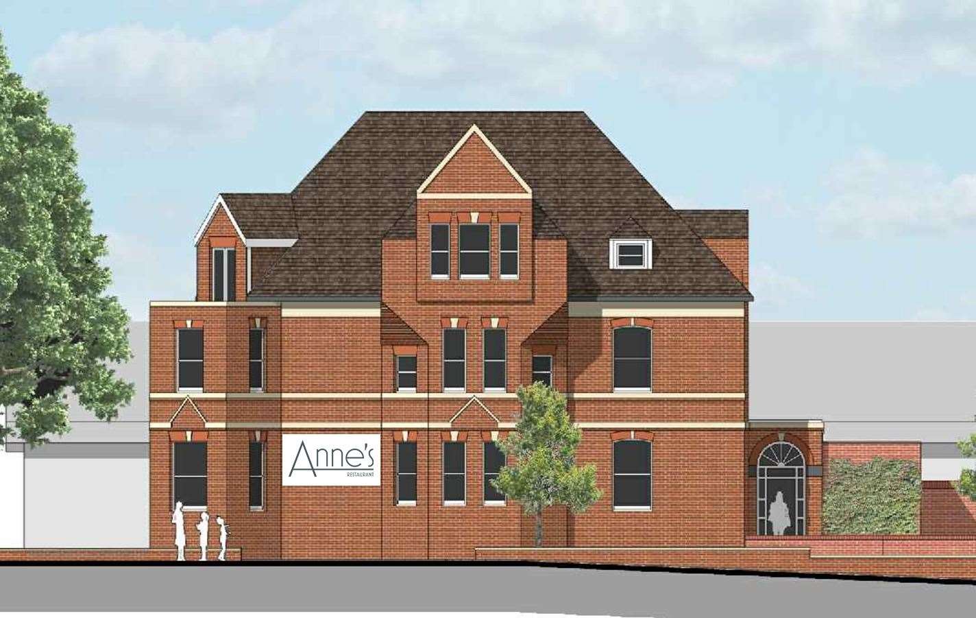 How Anne's Restaurant in Folkestone will look when complete