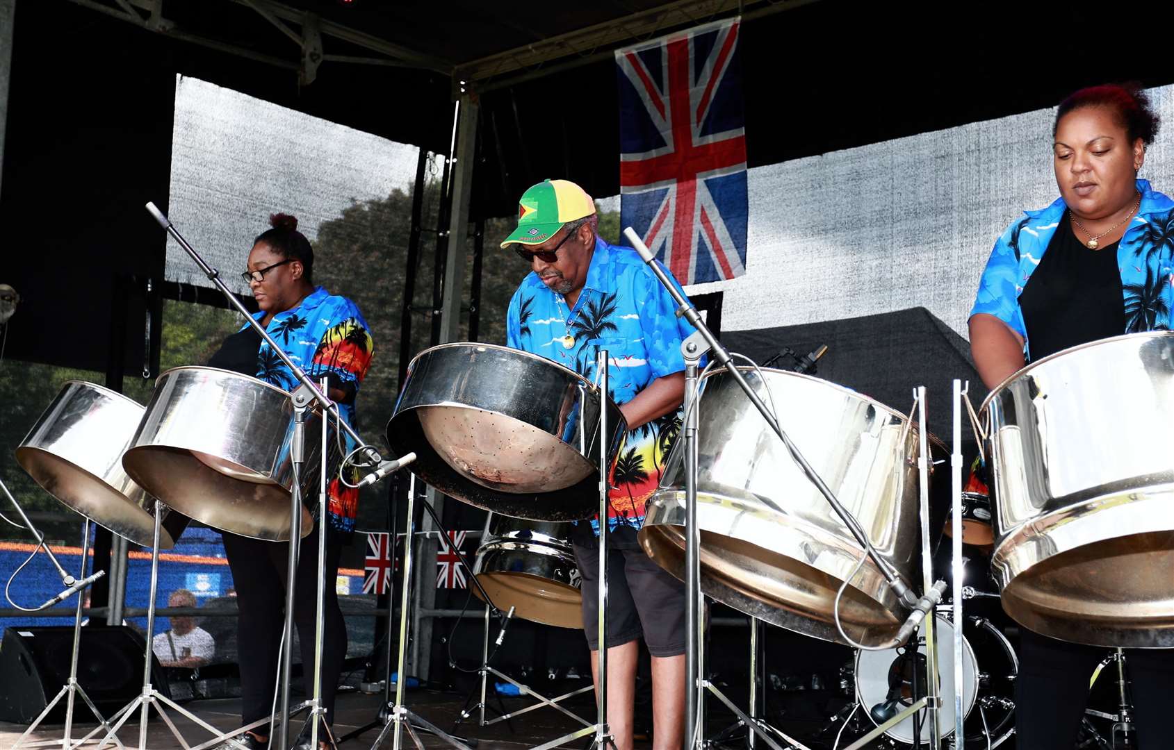The Phase 5 Steel Band played the National Anthem. Picture: Community Cohesion