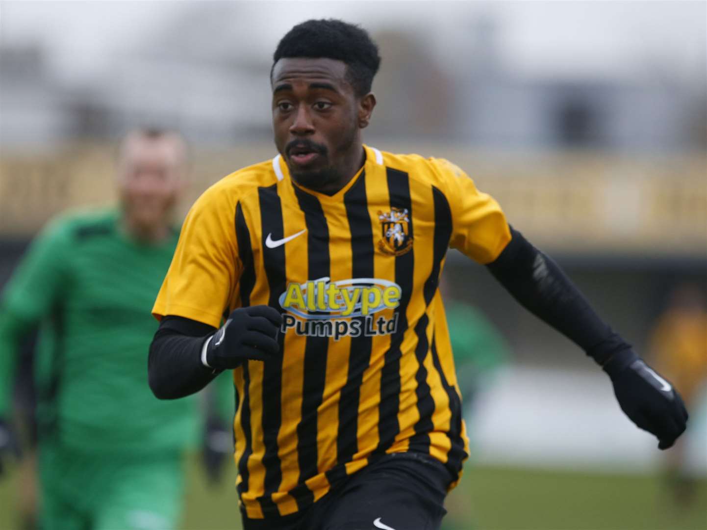 Prolific and popular forward Ira Jackson is back at Folkestone. Picture: Andy Jones