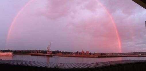 An impressive rainbow over Strood