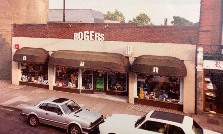 Roger's Menswear at its former site in High Street, Herne Bay