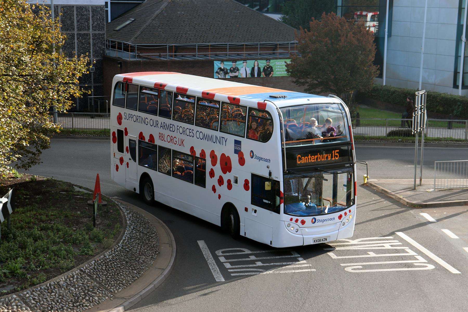 Poppy Bus in service. Picture by Joshua Houselander