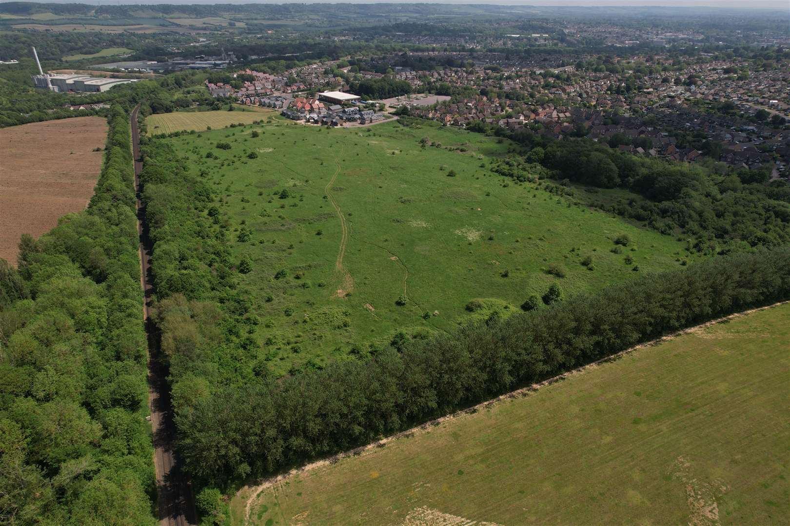 This green field off Beaver Road in Allington is earmarked for 425new homes
