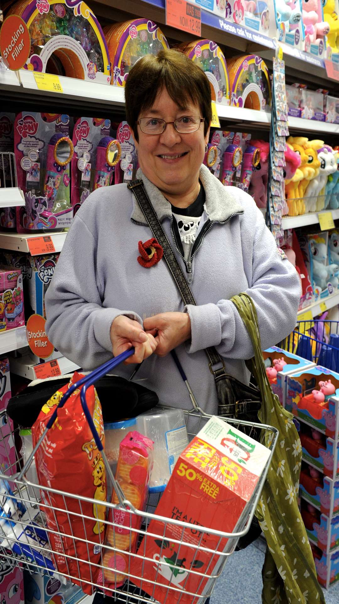 Carol Denson, one of the first in the shiny new store
