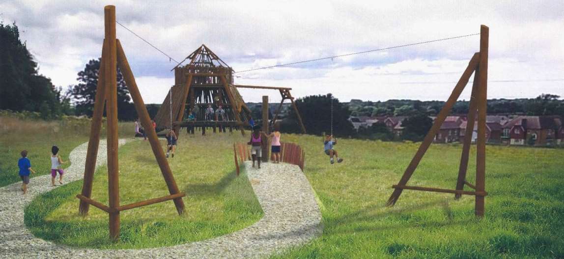 An artists impression of what the play area would look like