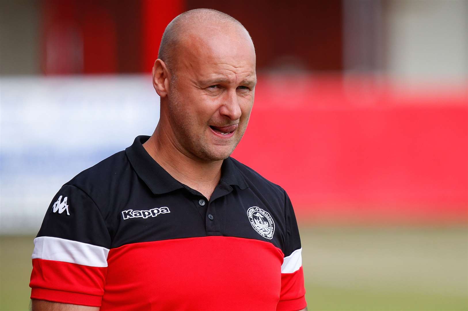 Hythe Town boss Steve Watt saw his side come from 2-0 down to level the scores against Ashford before progressing on penalties. Picture: Barry Goodwin (42744203)