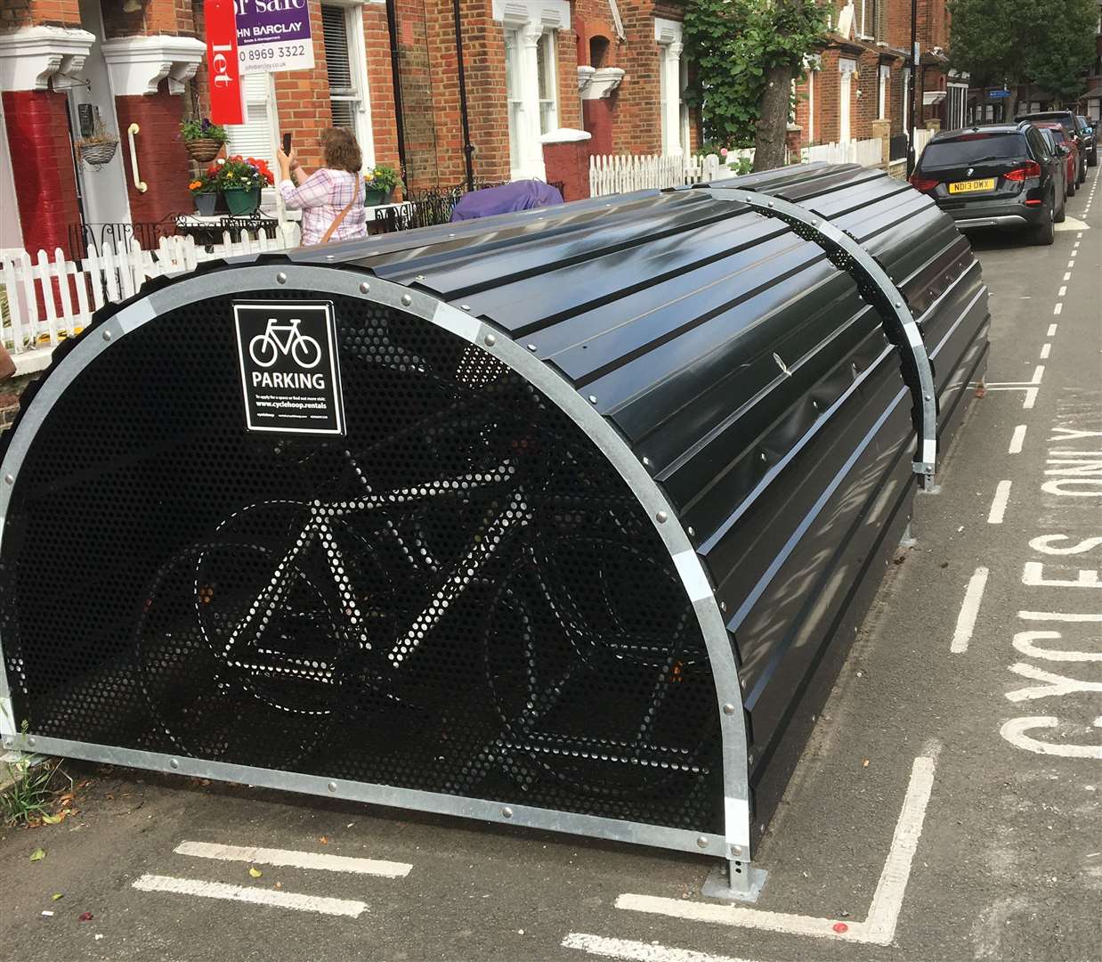 A bike hangar scheme in London, similar to the one proposed in Faversham. Picture: Louise Bareham