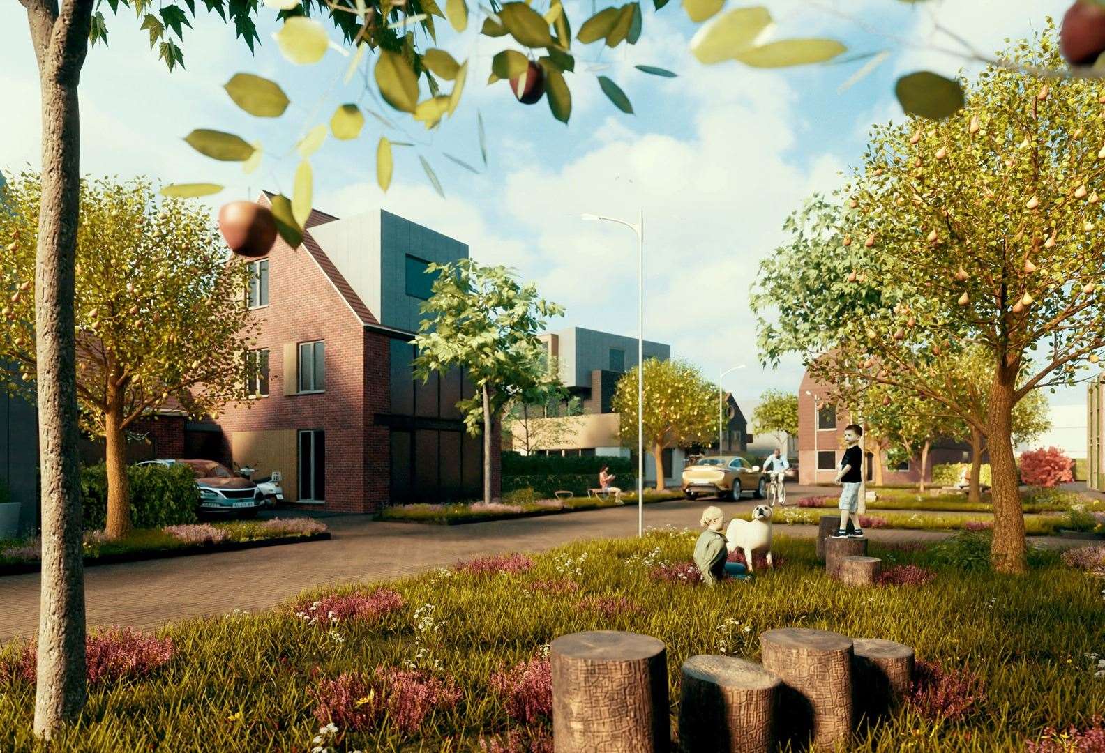 How the self-build Orchard Farm estate in Kennington could look. Picture: Orchard Farm Kent Ltd
