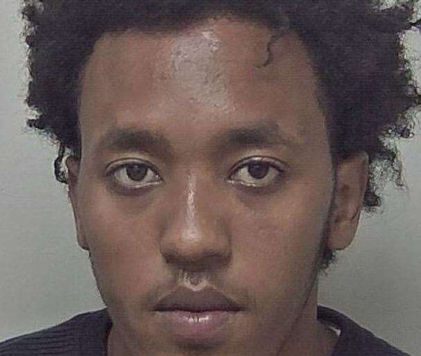Haftom Etebarek, 19, subjected his prone victim to a sustained attack after she brushed off his advances