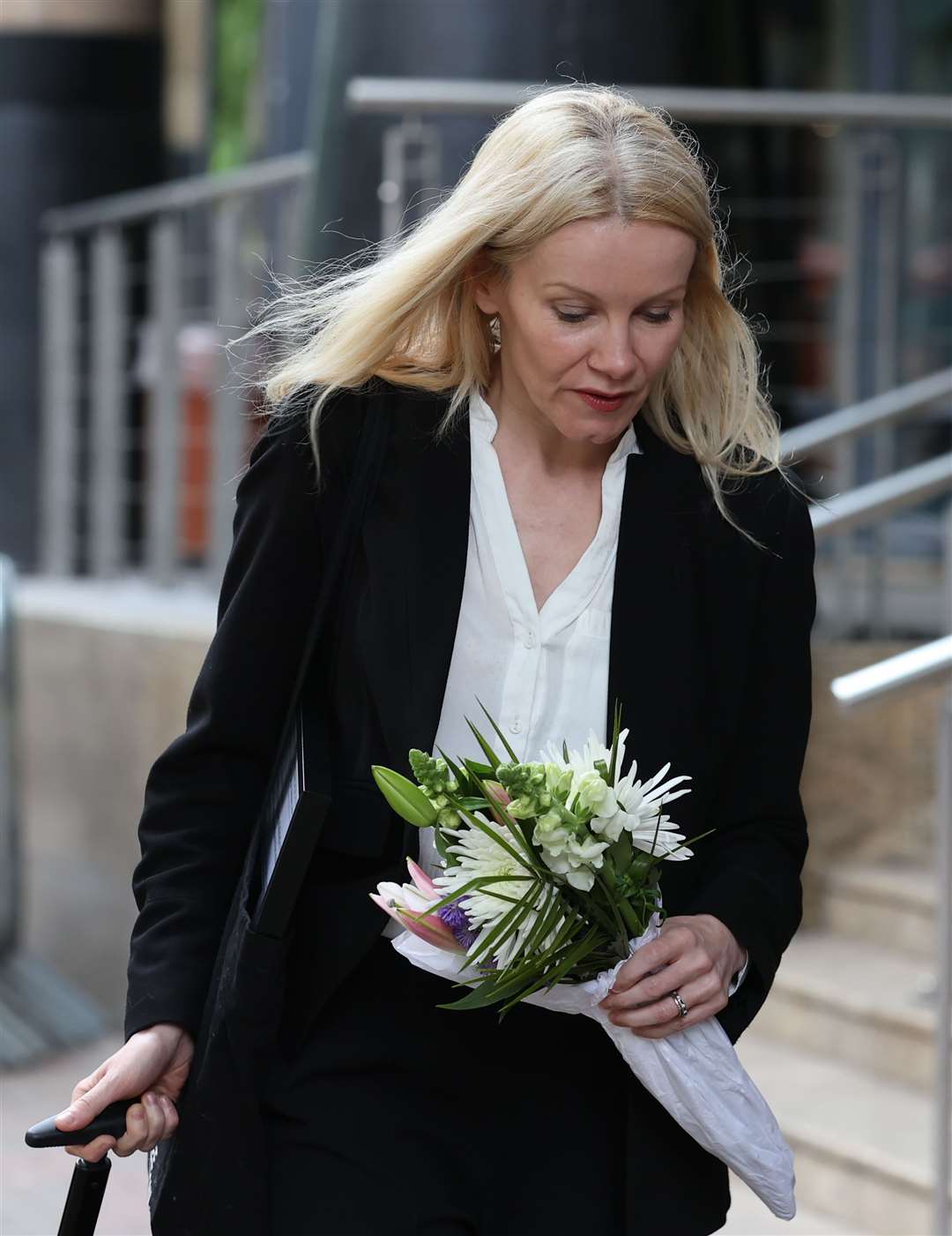 Clair Dobbin KC, senior counsel to the inquiry, leaves the Clayton Hotel (Liam McBurney/PA)