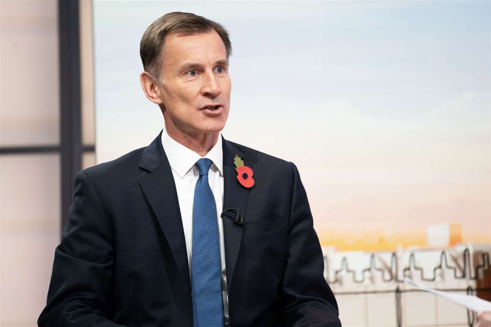 Chancellor Jeremy Hunt acknowledged there are ‘massive pressures’ in the NHS (James Manning/PA)