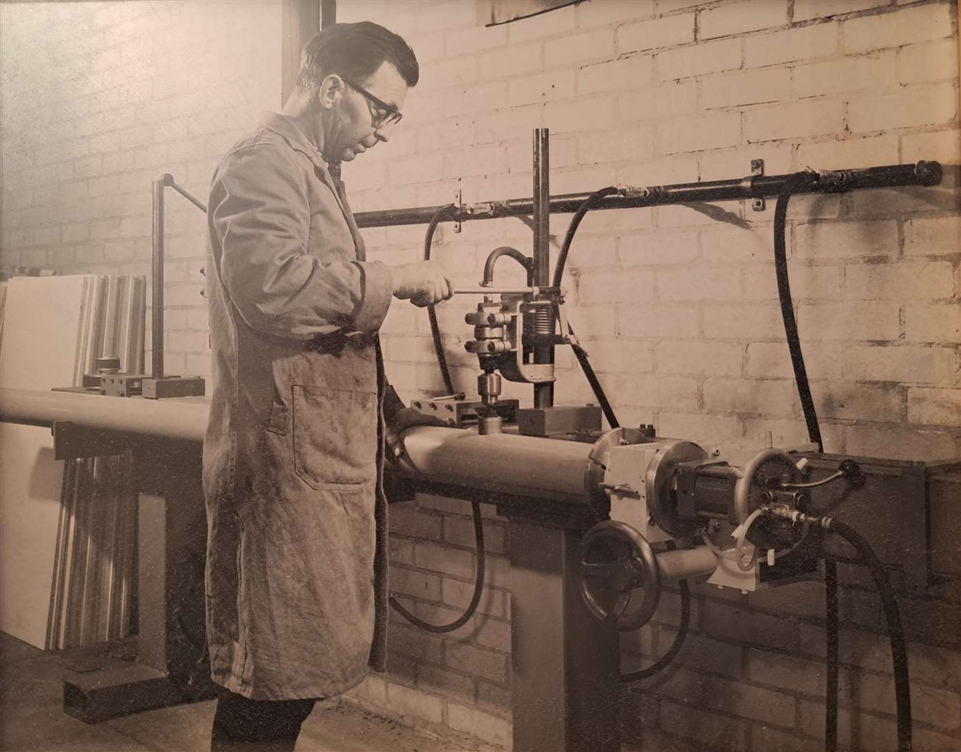 Bill Horn at work with Terrain Plastics in the 1960s