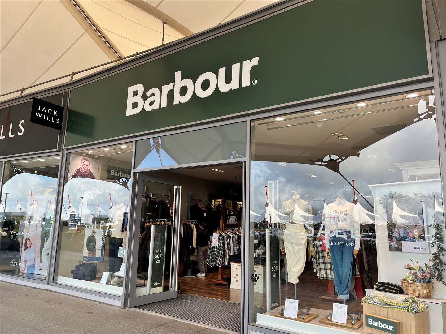 The existing Barbour store