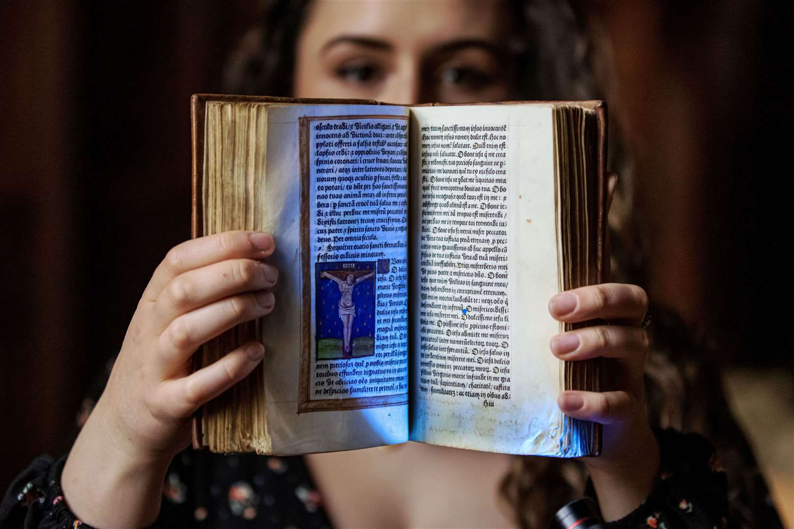 Ultraviolet light reveals not seen before names and words hidden in Anne Boleyn’s historic prayerbook Picture: Hever Castle & Gardens