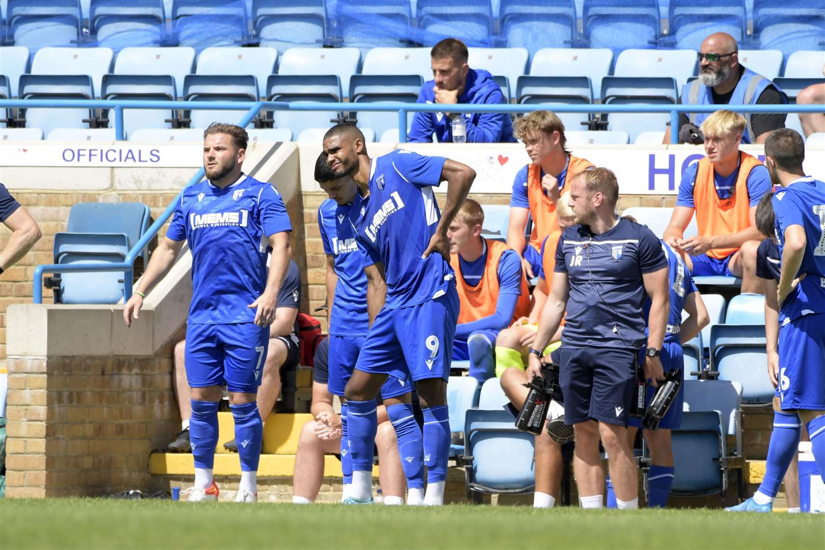 Mikael Mandron preparing to make his return to action for Gillingham on Saturday Picture: Barry Goodwin