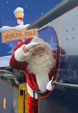 Santa's heading in to Kent on a steam train this Christmas
