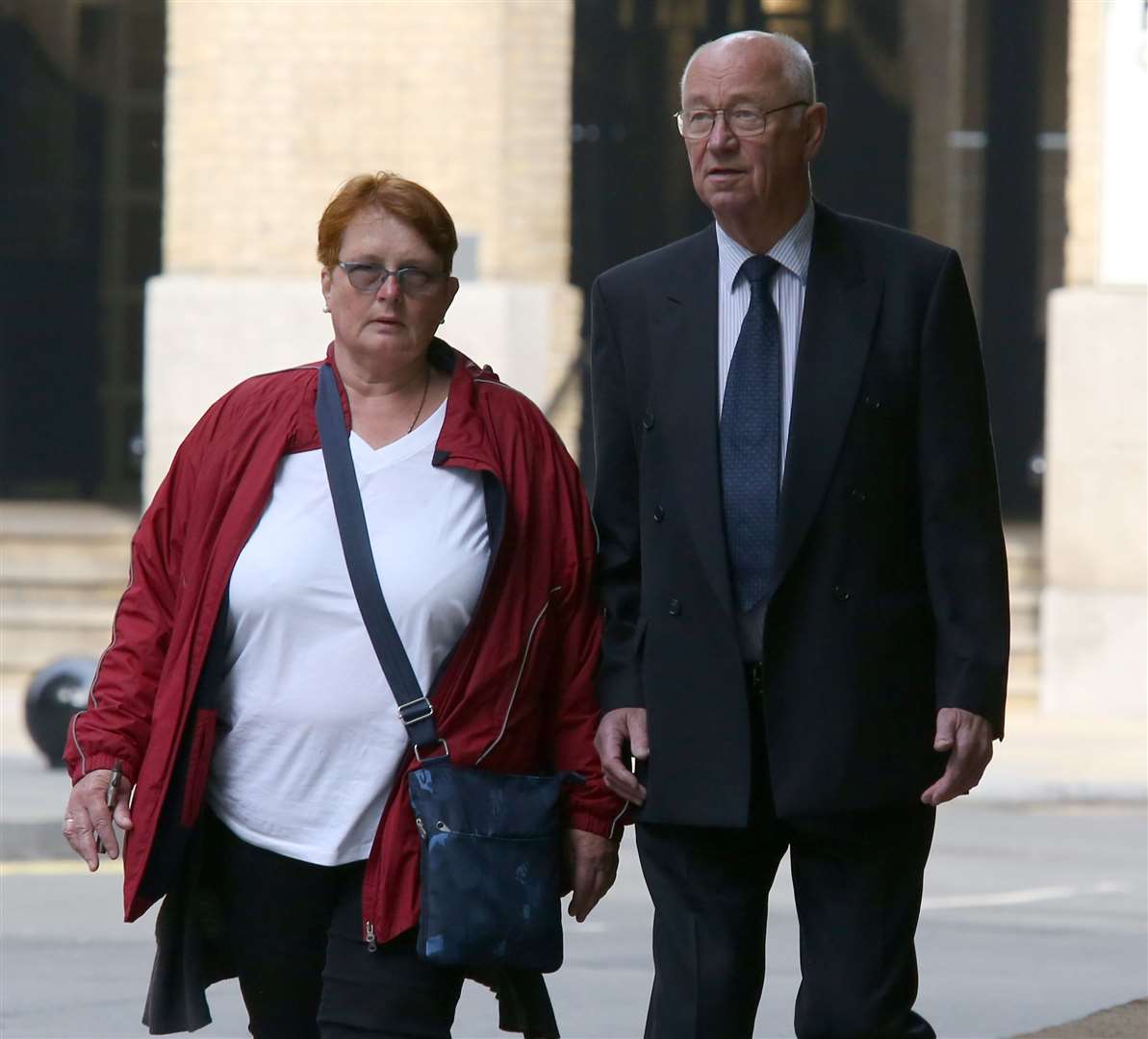 Michael Stainer and Doris Stainer at Southwark Crown Court earlier this year. Picture: Central News