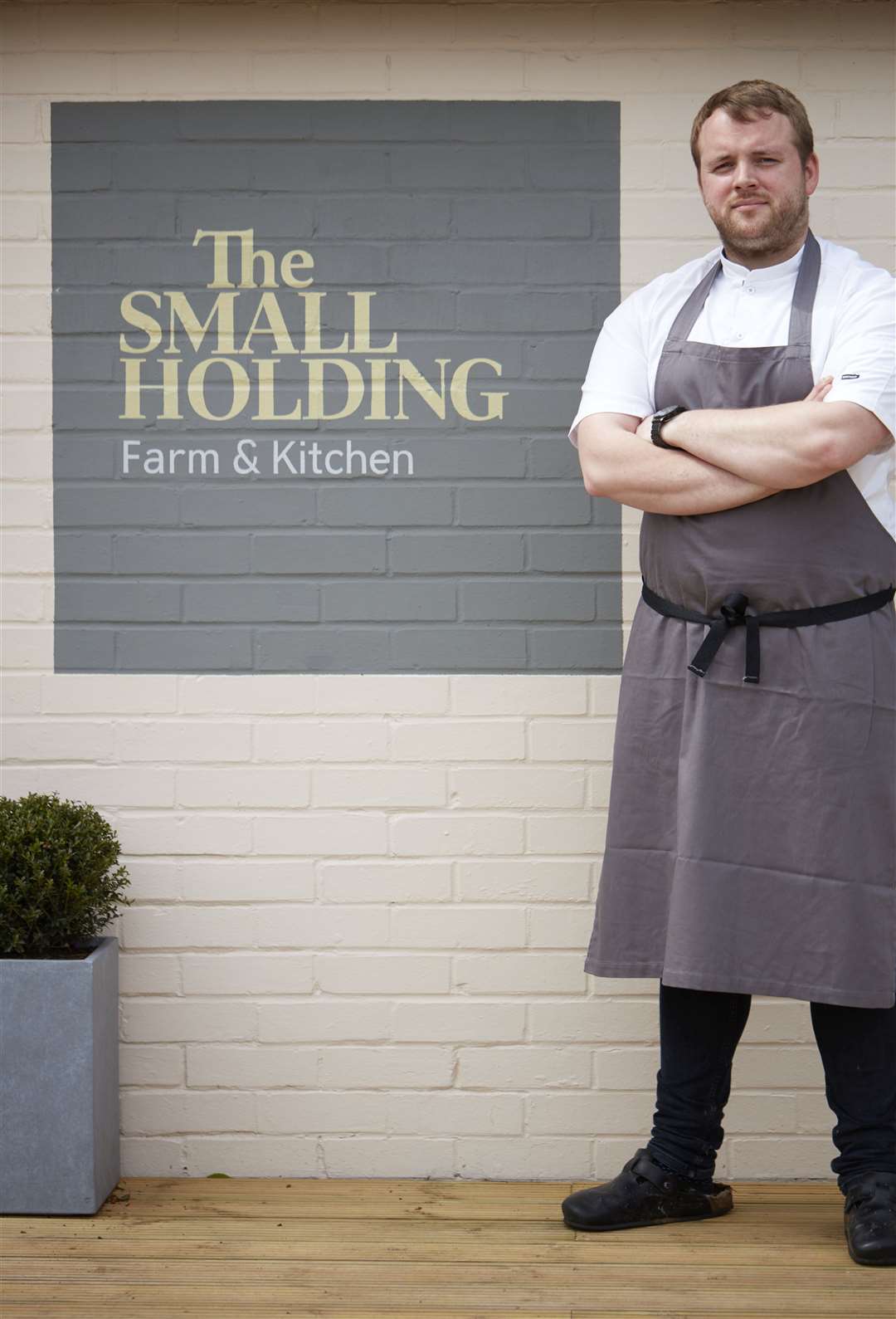 Chef Will Devlin who grows most of the food for his restuarant on his small holding.