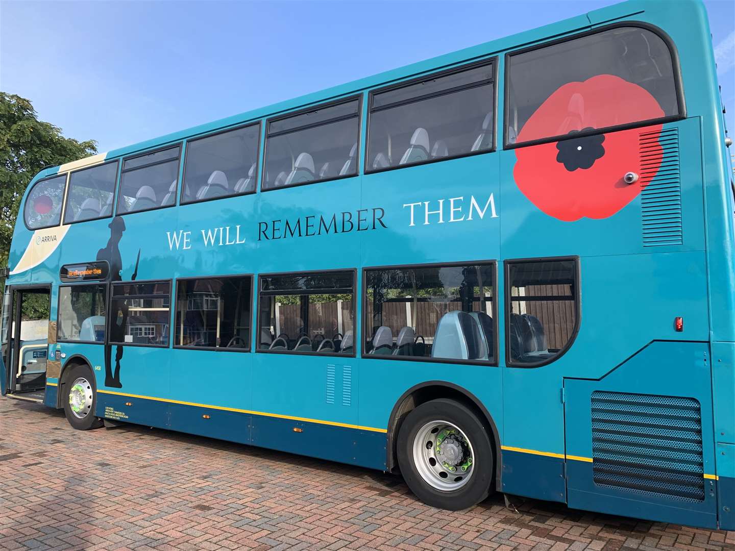 Arriva is allowing the Armed Forces to travel free on Sunday