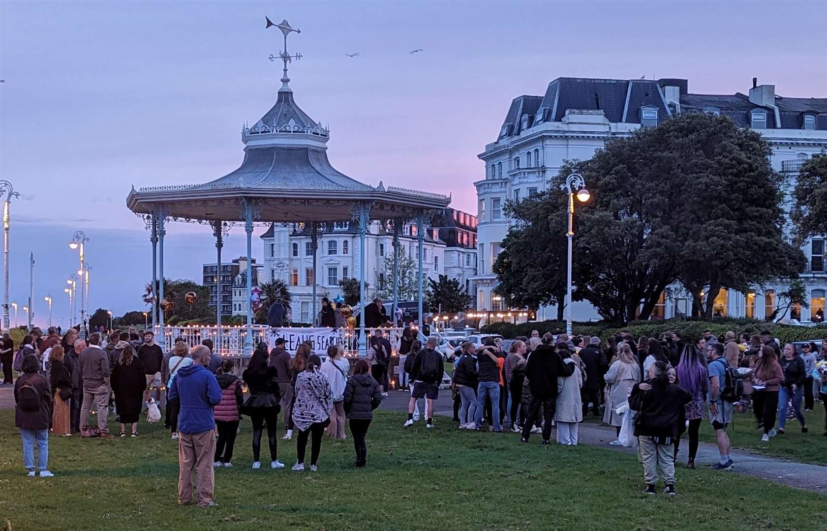 Leah Daley’s family said they were keen for the whole community to attend the event at The Leas bandstand in Folkestone. Picture: Rhys Griffiths