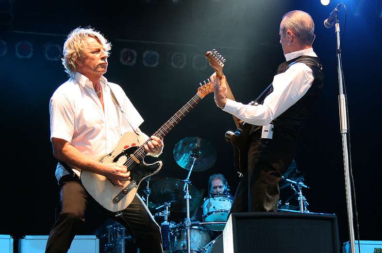 Status Quo performing at the Castle Concerts in 2010
