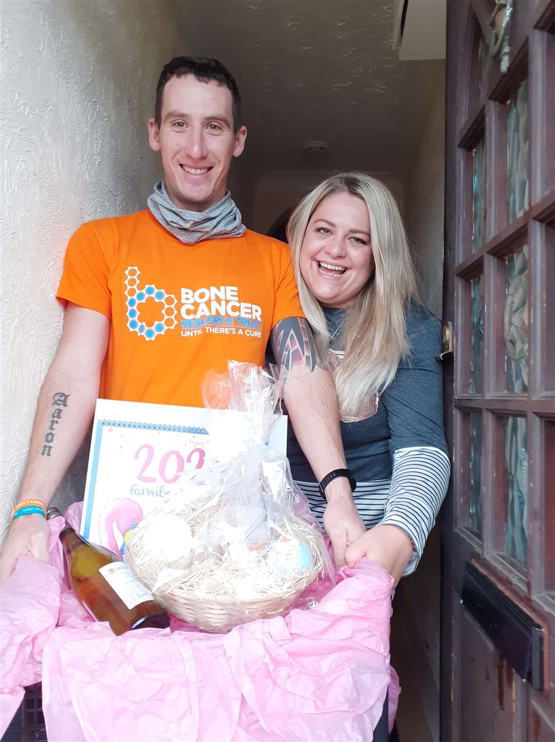 Parents Aaron and Rebecca say they can't thank Talk It Out enough for the kind gesture