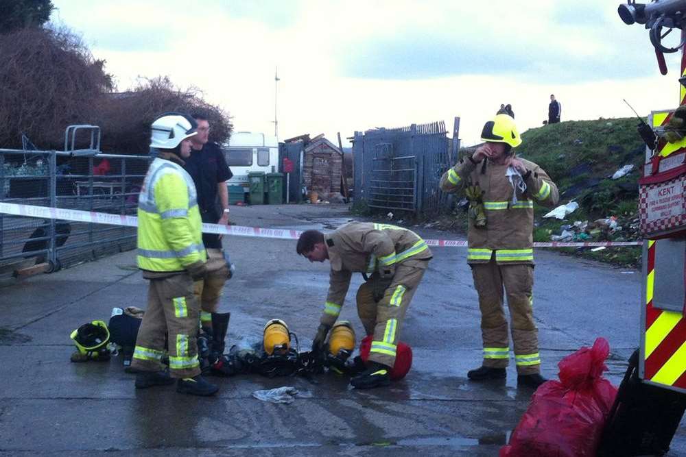 Firefighters were called out earlier this year to rubbish on fire