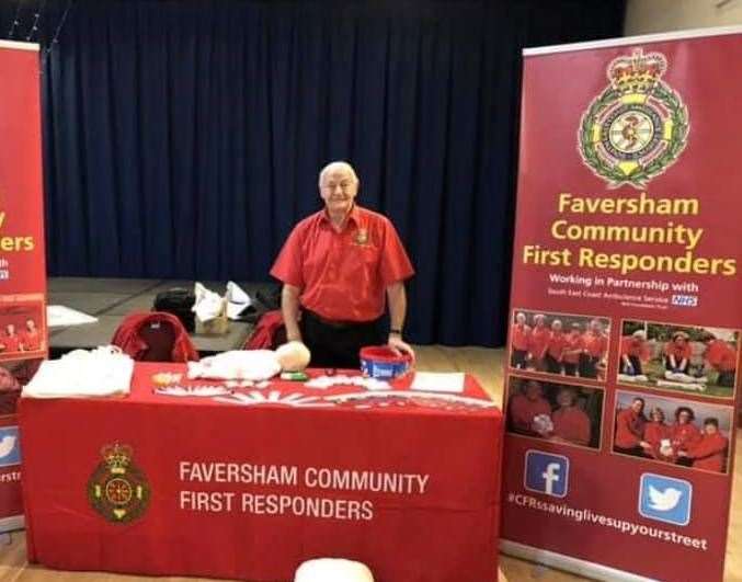 Tony spent years volunteering with Faversham Community First Responders. Picture: Carol Lewis