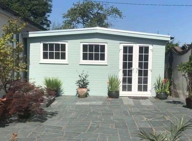 Shobie Lee's salon which has been nominated for Shed of the Year. Picture: Shobie Lee