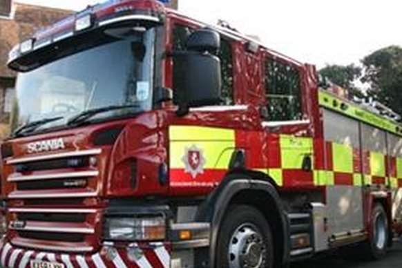 Kent Fire and Rescue Service were called at 9.39am