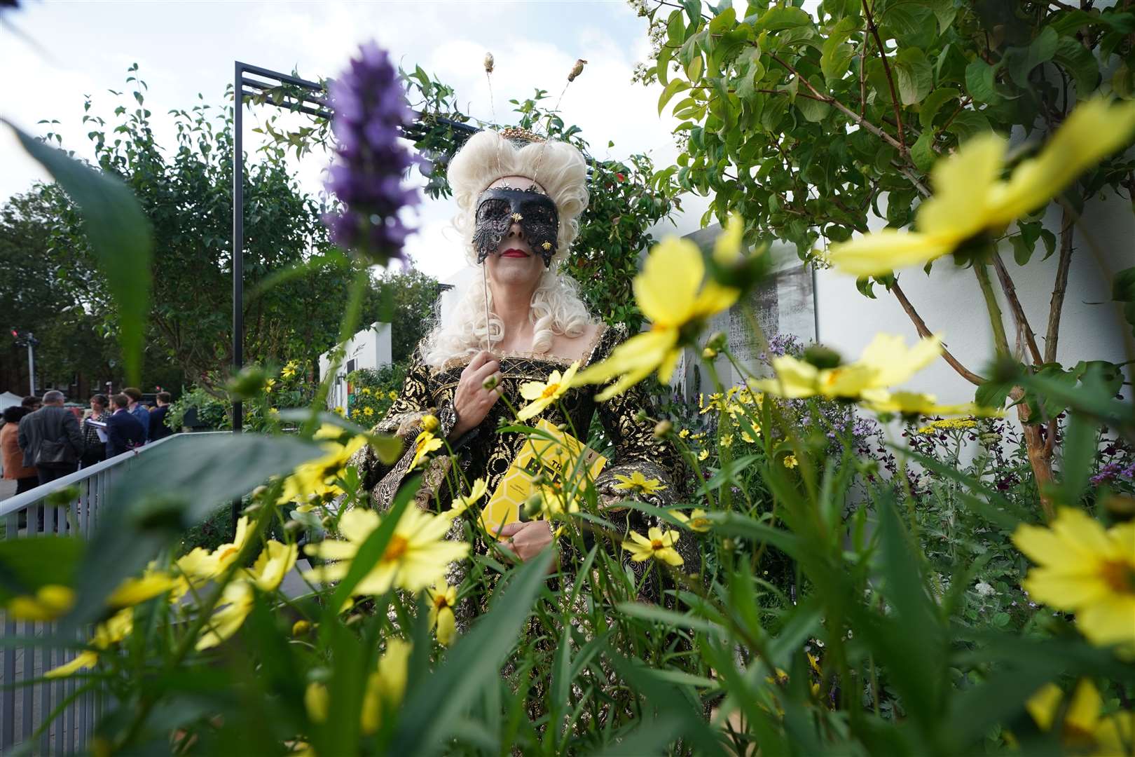 Mel Reynard at the Landform Balcony Garden at the RHS Chelsea Flower Show (Yui Mok/PA)