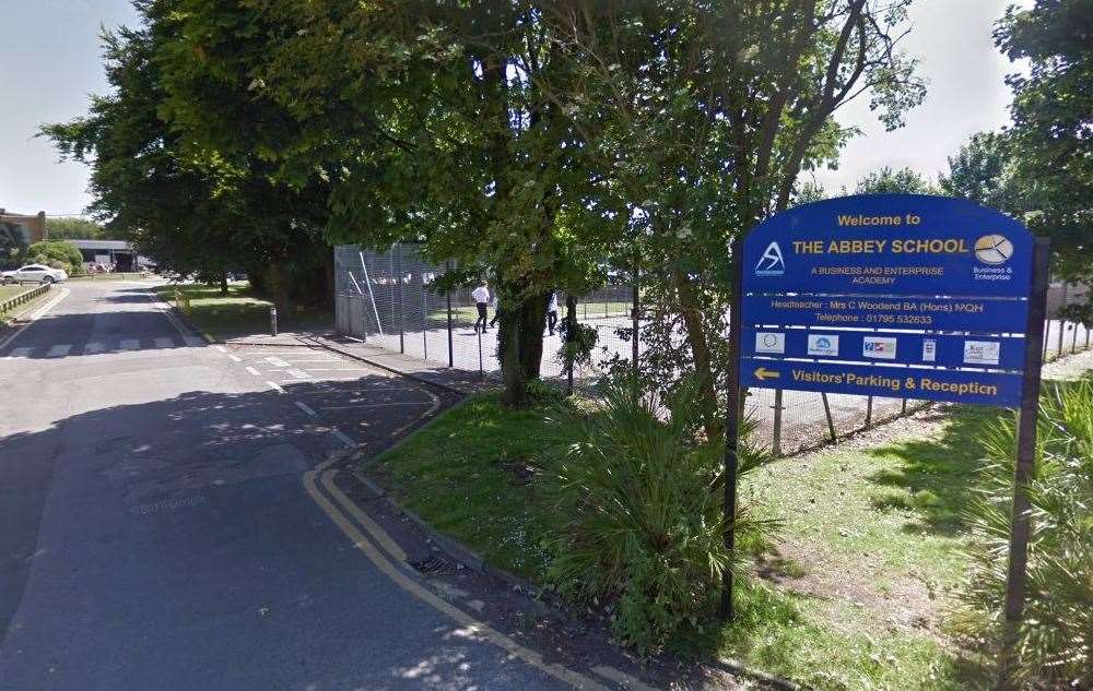 Police were called to The Abbey School, Faversham. Picture: Google Street View