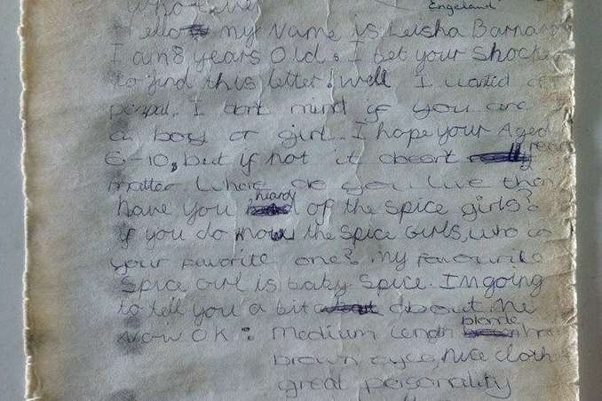 Leisha's original letter