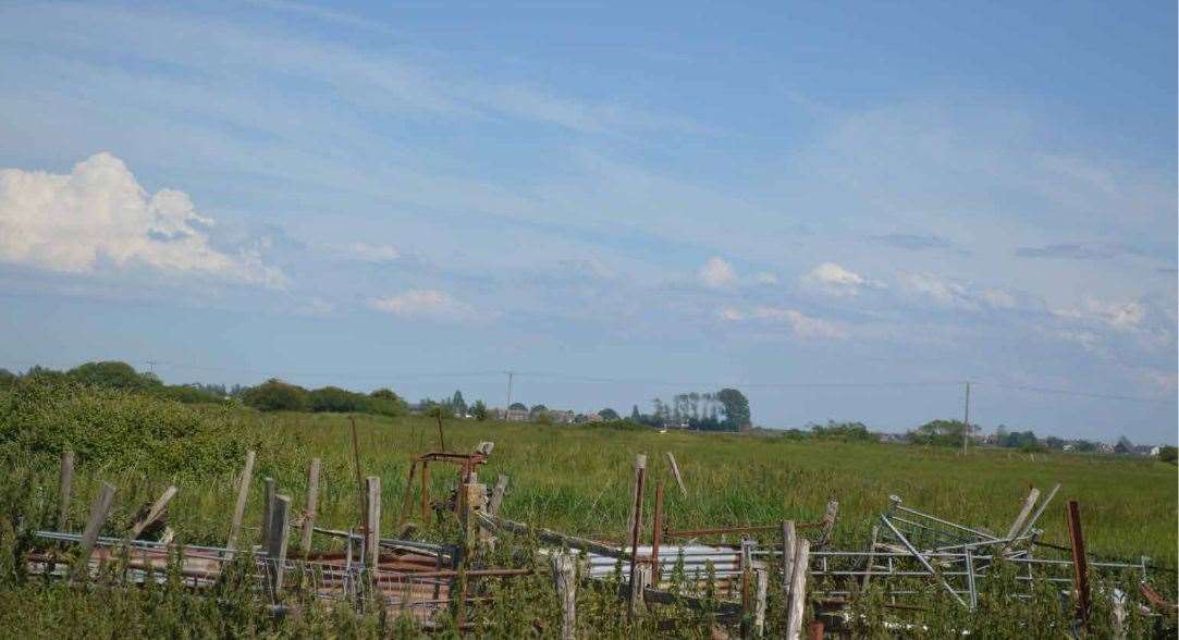 Farmland in Dymchurch, next to High Knocke Farm, could be developed with 125 new homes. Picture: Hill-Wood & Co (Kent) Ltd/Redbridge Estates Ltd