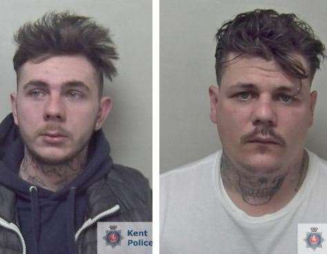 James Hammacott and Sam Marshall were locked up last month. Picture: Kent Police