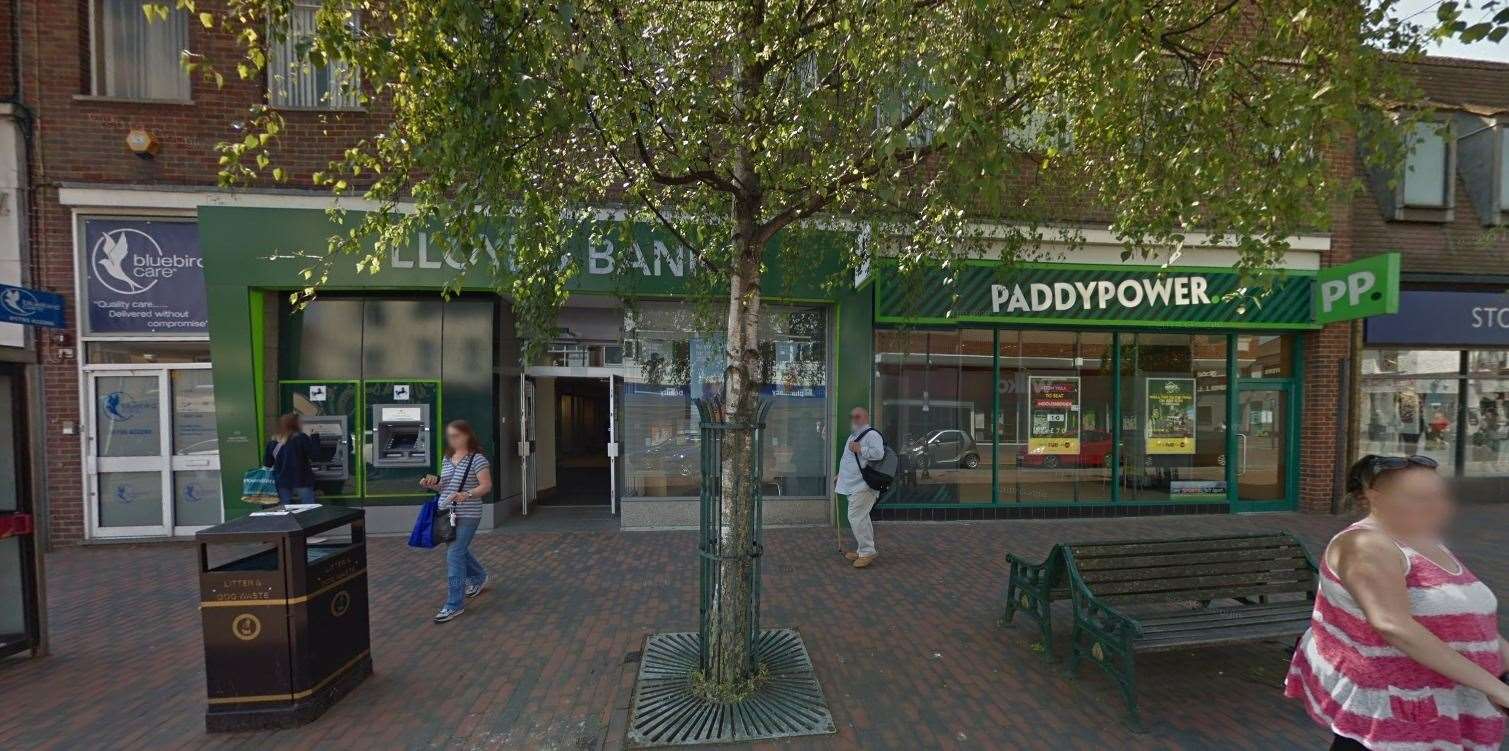 The demolished club was formerly been behind the current Lloyds Bank and Paddy Power units in Sittingbourne High Street