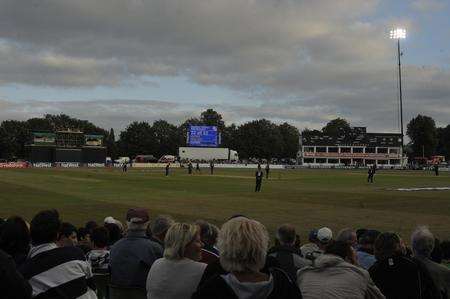 The gloom at the St Lawrence as Kent Spitfires beat the Surrey Brown Caps