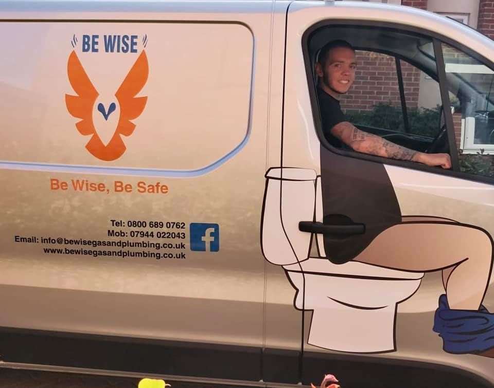 The Be Wise van has gone down well with customers and drivers. Picture: Jamie Parsons