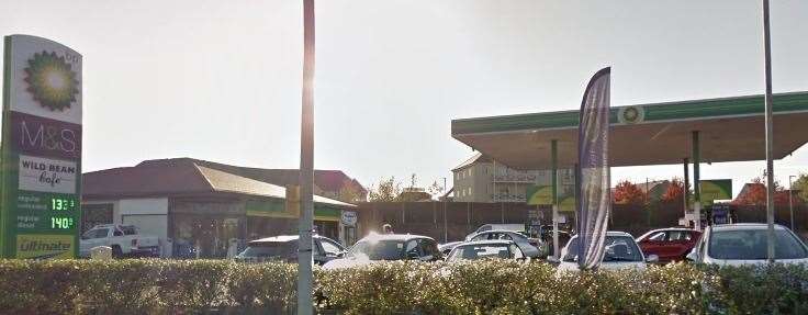 The BP garage in Holborough Road, Snodland, was targetted in a robbery Picture: Google