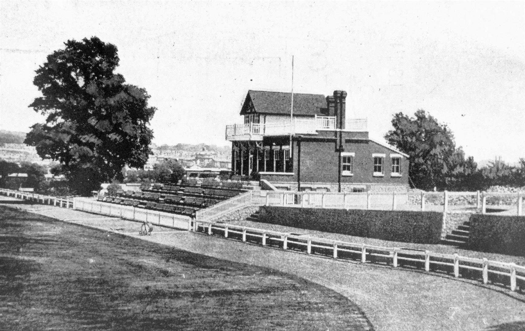 The Athletic Ground in London Road, home of Maidstone United, pictured in its pre-war days