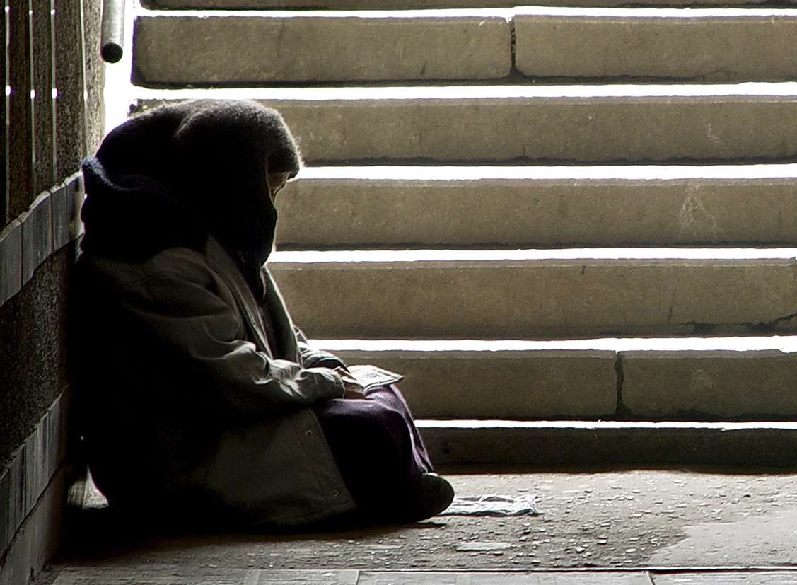 Homelessness is prevalent in many parts of Kent. Library image
