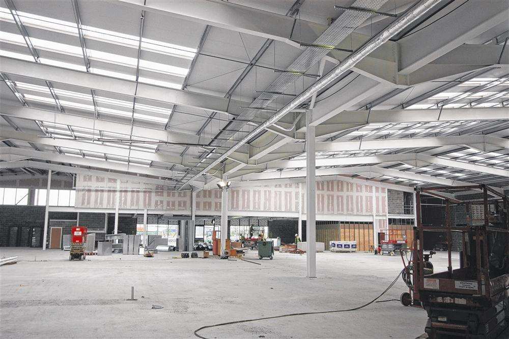 Inside the new Morrisons store at Neats Court, Queenborough